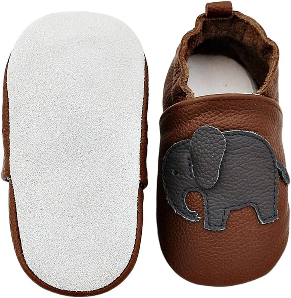 Baby Leather Shoes Soft Sole First Walking occasins Infants Toddler Boys Girls Crawling Slippers Slip-on Shoes