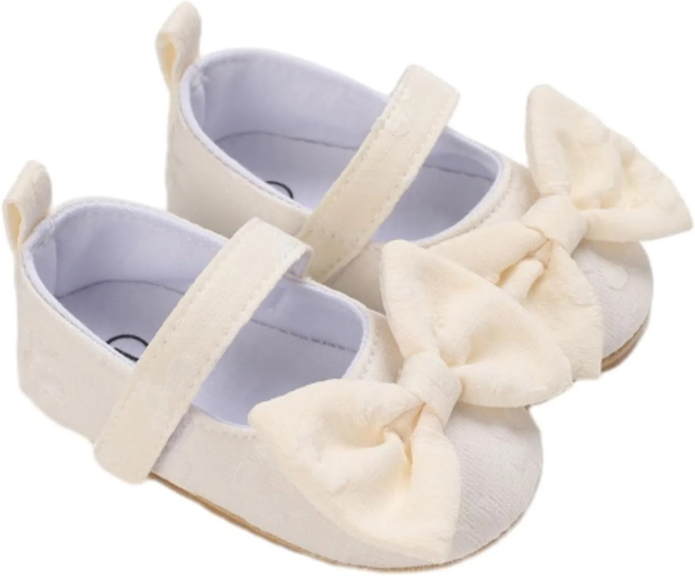 Baby Princess Dress Baby Girls Mary Jane with Bownot Non Slip Soft Sole PU Leather Newborn Infant Casual Dress Shoe