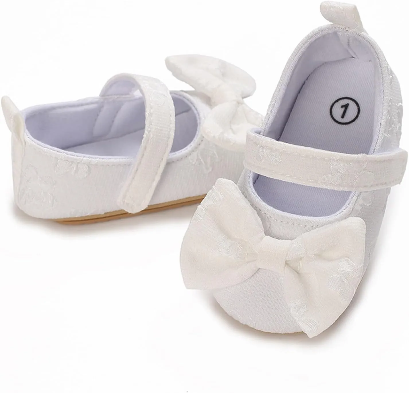 Baby Princess Dress Baby Girls Mary Jane with Bownot Non Slip Soft Sole PU Leather Newborn Infant Casual Dress Shoe
