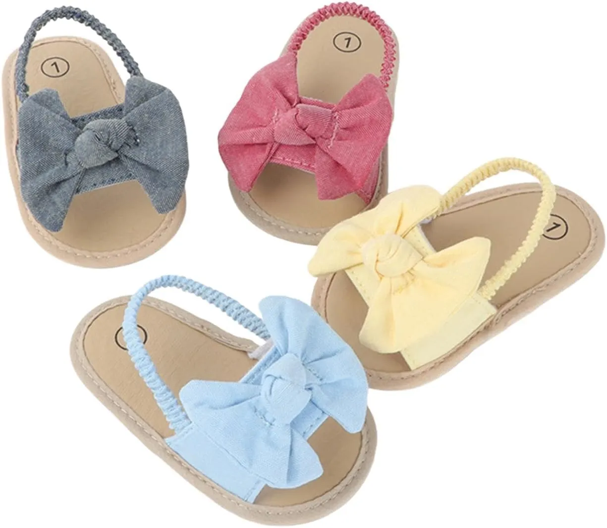 Baby Sandals, for 0-1 Years, Soft Sole Non-Slip Prewalker Casual Flat Sandals for Newborn
