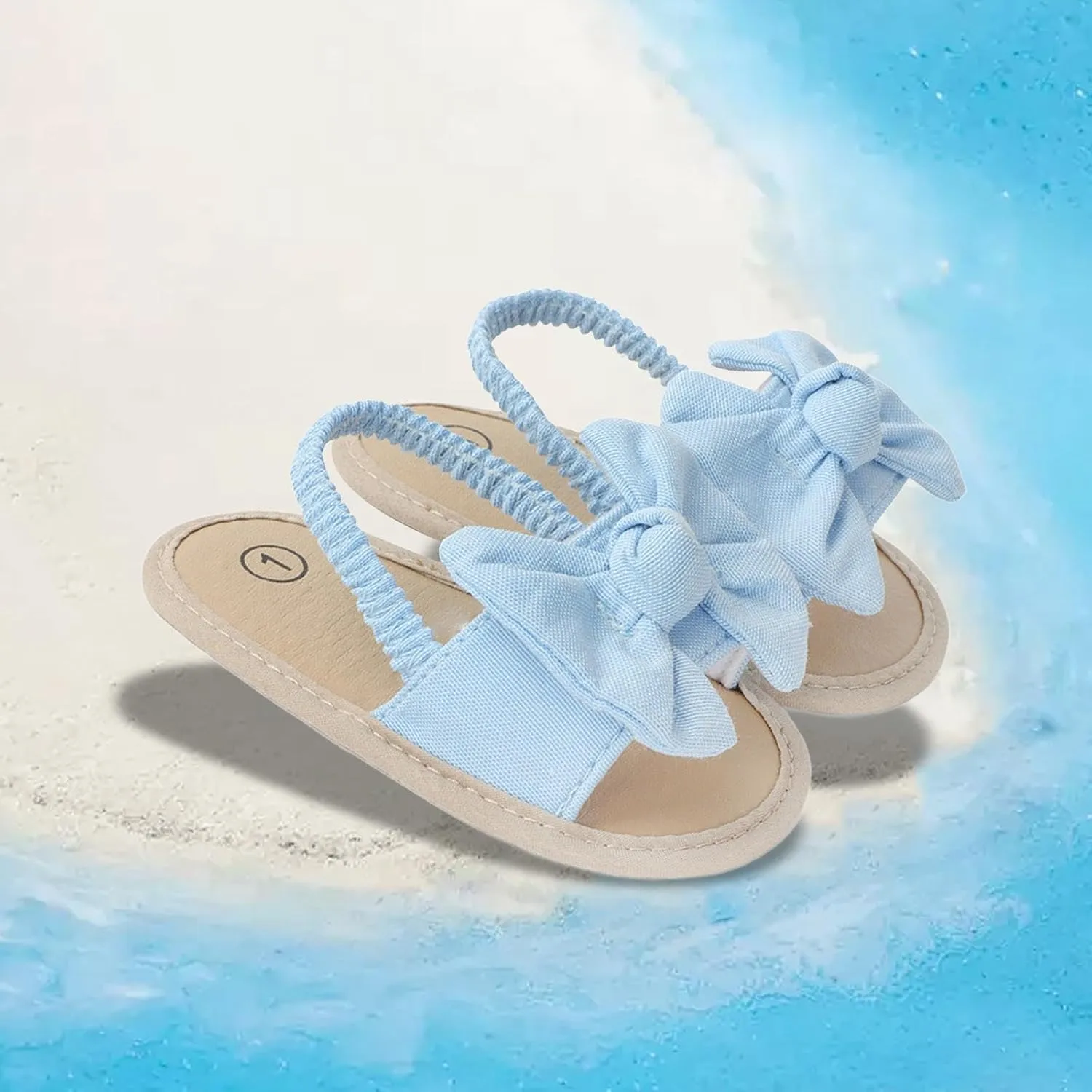 Baby Sandals, for 0-1 Years, Soft Sole Non-Slip Prewalker Casual Flat Sandals for Newborn