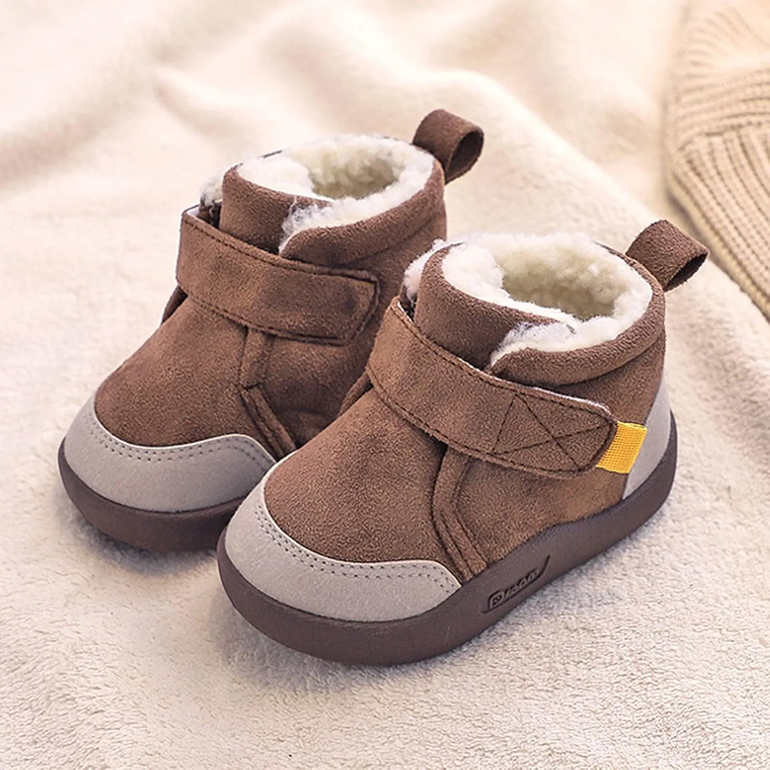 Baby Shoe Size Baby Shoes Toddler Boots Soft Bottom Toddler Shoes Plus Velvet Thick Non Slip Large Cotton Shoes Size 8 Toddler Suede Boots