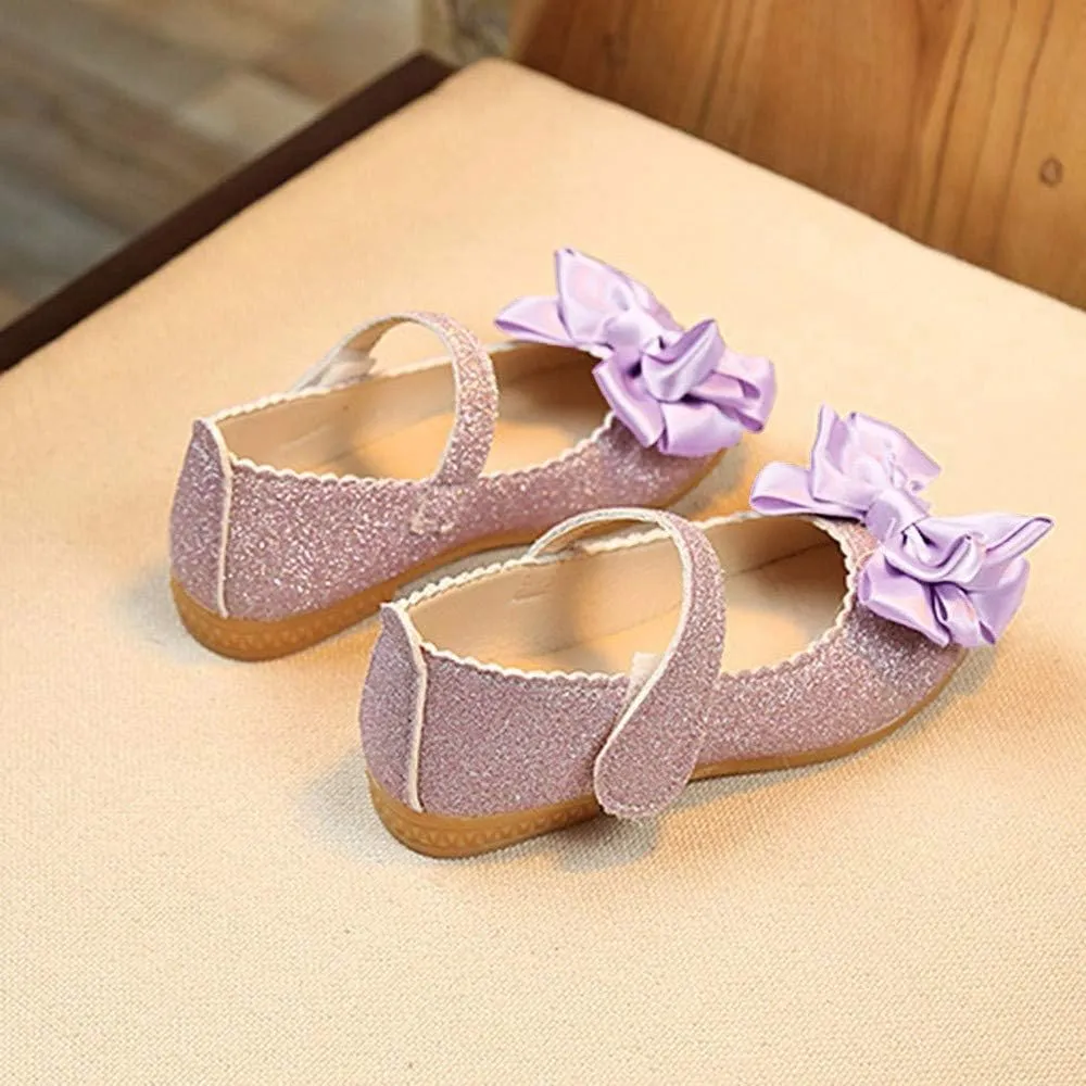 Baby Shoes Boys Girls Infant Sneakers Bowknot Fashion Dance Single Shoes Children Princess Girl Non-SIip Tennis Shoes