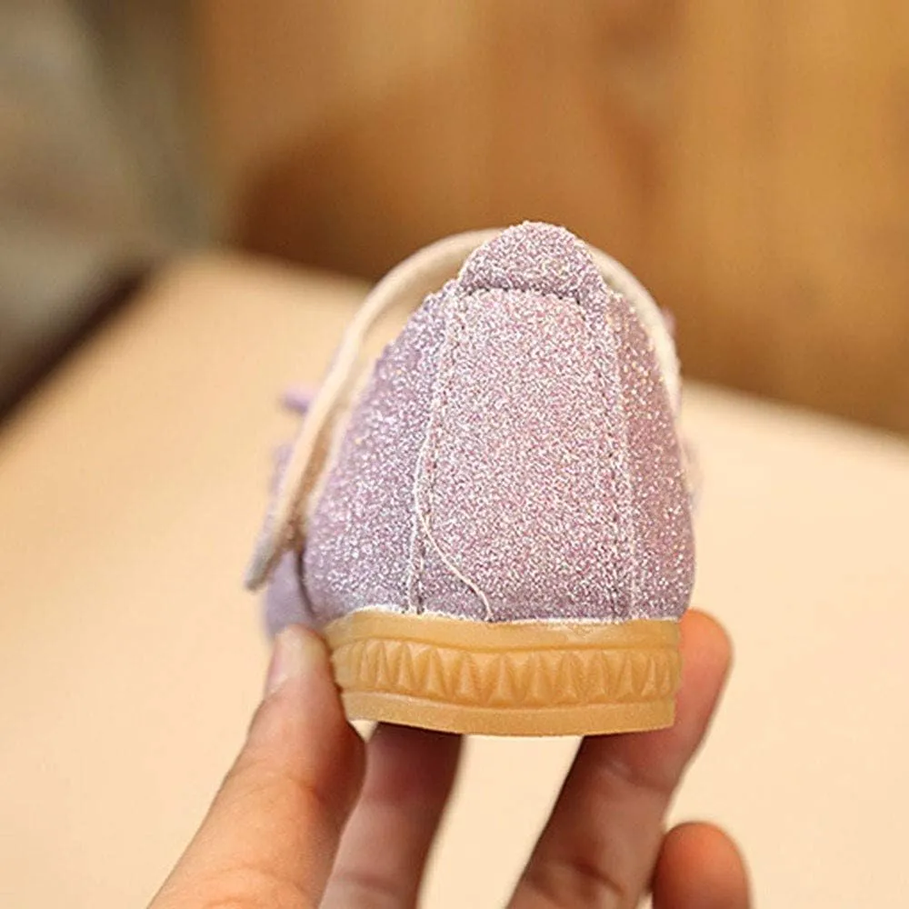 Baby Shoes Boys Girls Infant Sneakers Bowknot Fashion Dance Single Shoes Children Princess Girl Non-SIip Tennis Shoes