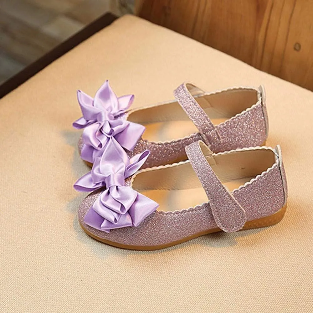 Baby Shoes Boys Girls Infant Sneakers Bowknot Fashion Dance Single Shoes Children Princess Girl Non-SIip Tennis Shoes