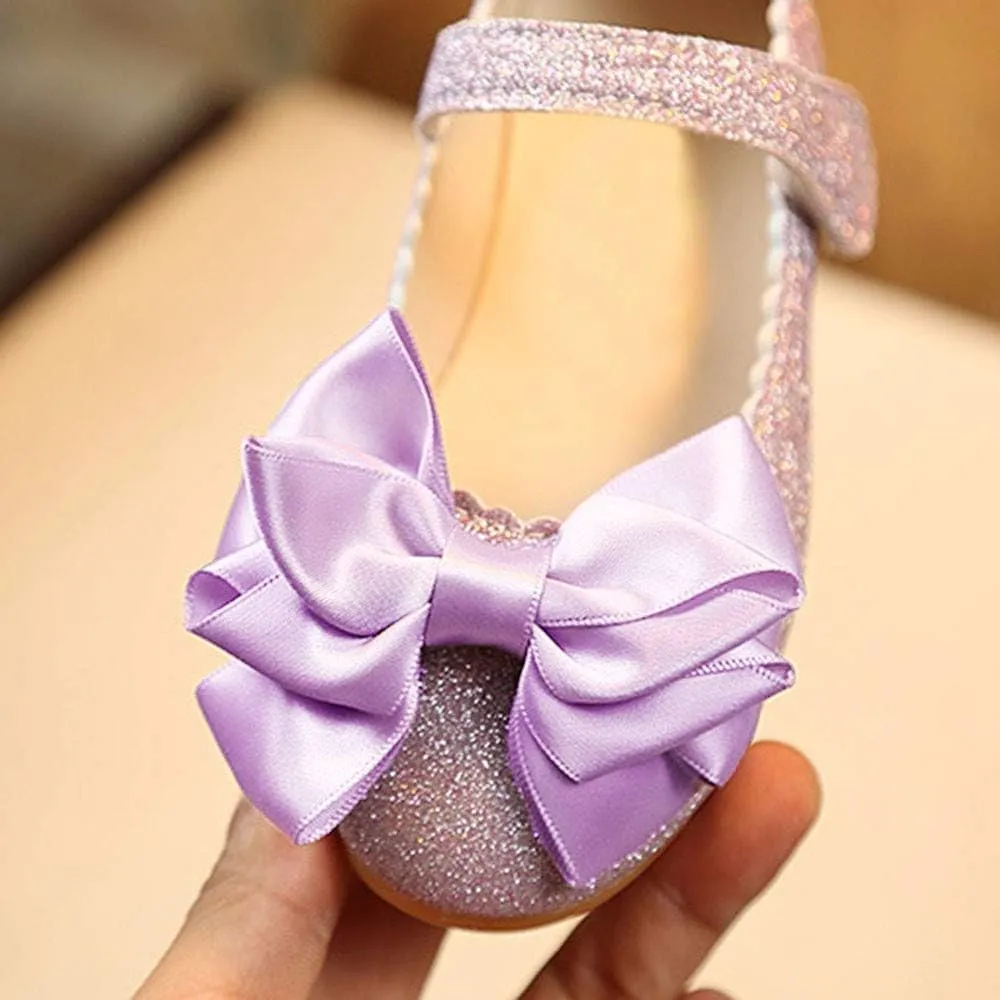 Baby Shoes Boys Girls Infant Sneakers Bowknot Fashion Dance Single Shoes Children Princess Girl Non-SIip Tennis Shoes