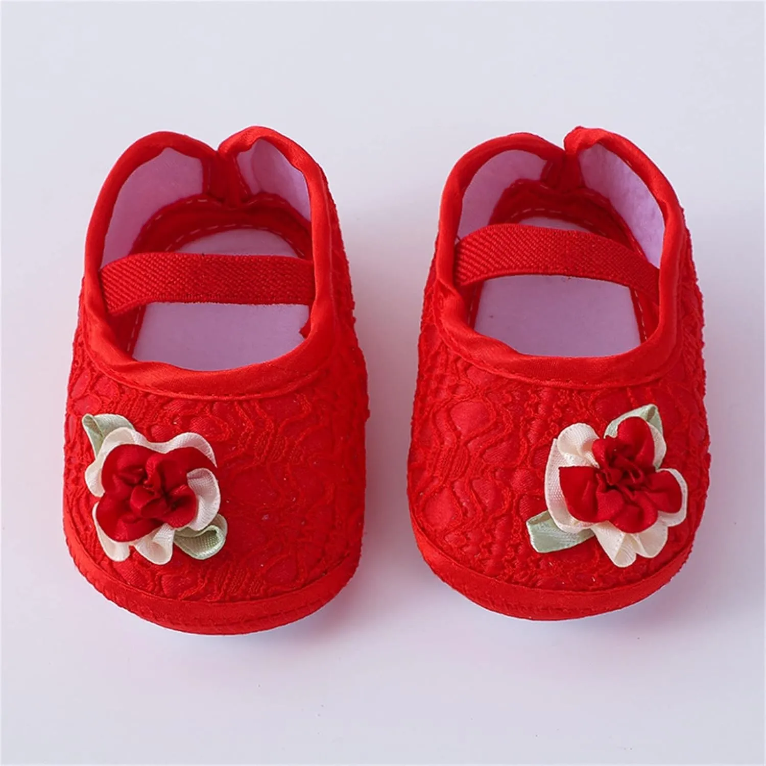 Baby Shoes Fashion Soft Sole Infant Dress Flower Princess Shoes Infant Shoes Girls Slip on Wide Shoes