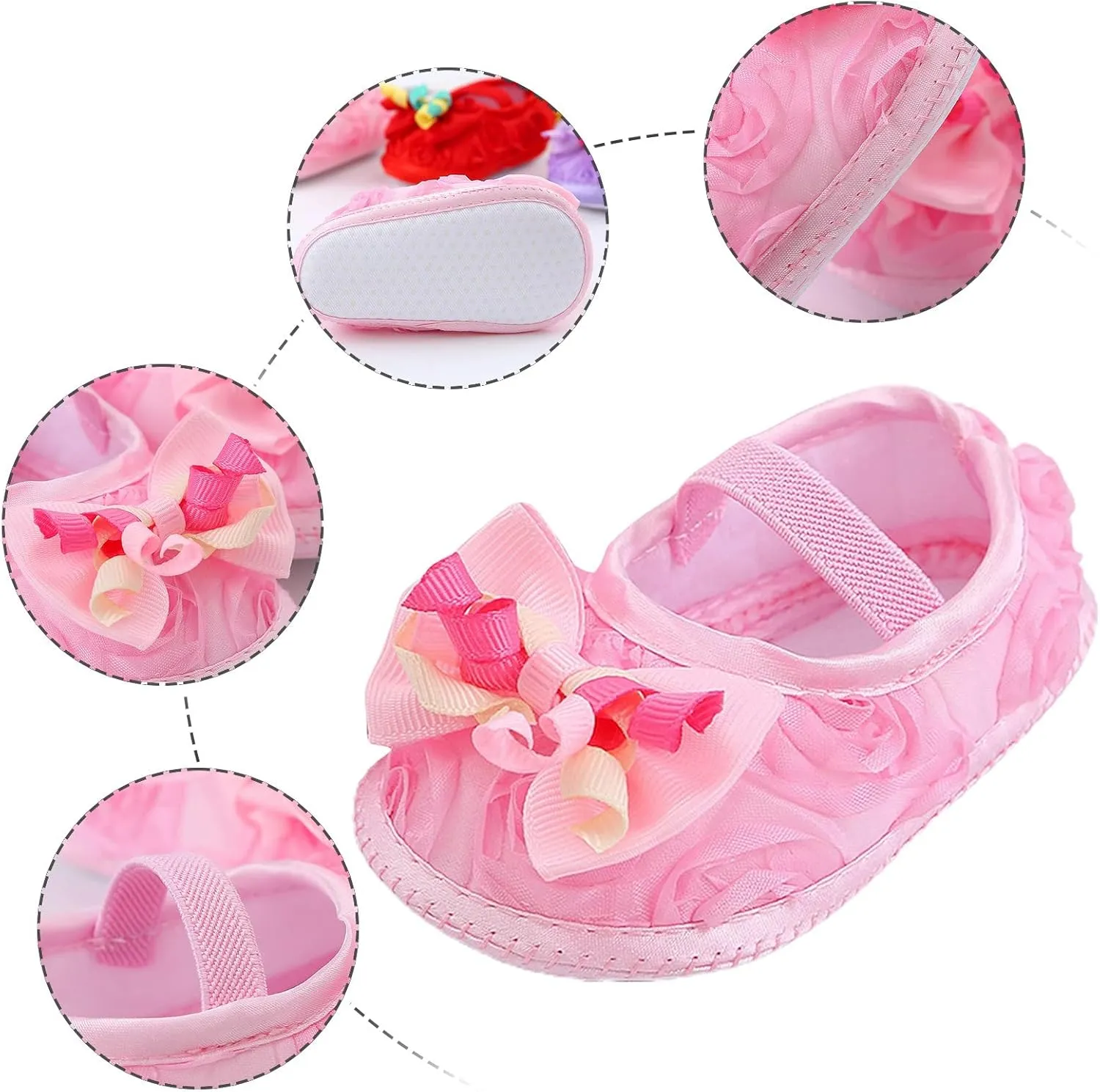 Baby Shoes Fashion Soft Sole Toddler Shoes Pearl Dress Flower Princess Shoes Toddler Shoes Size 3 Infant Shoes Girls
