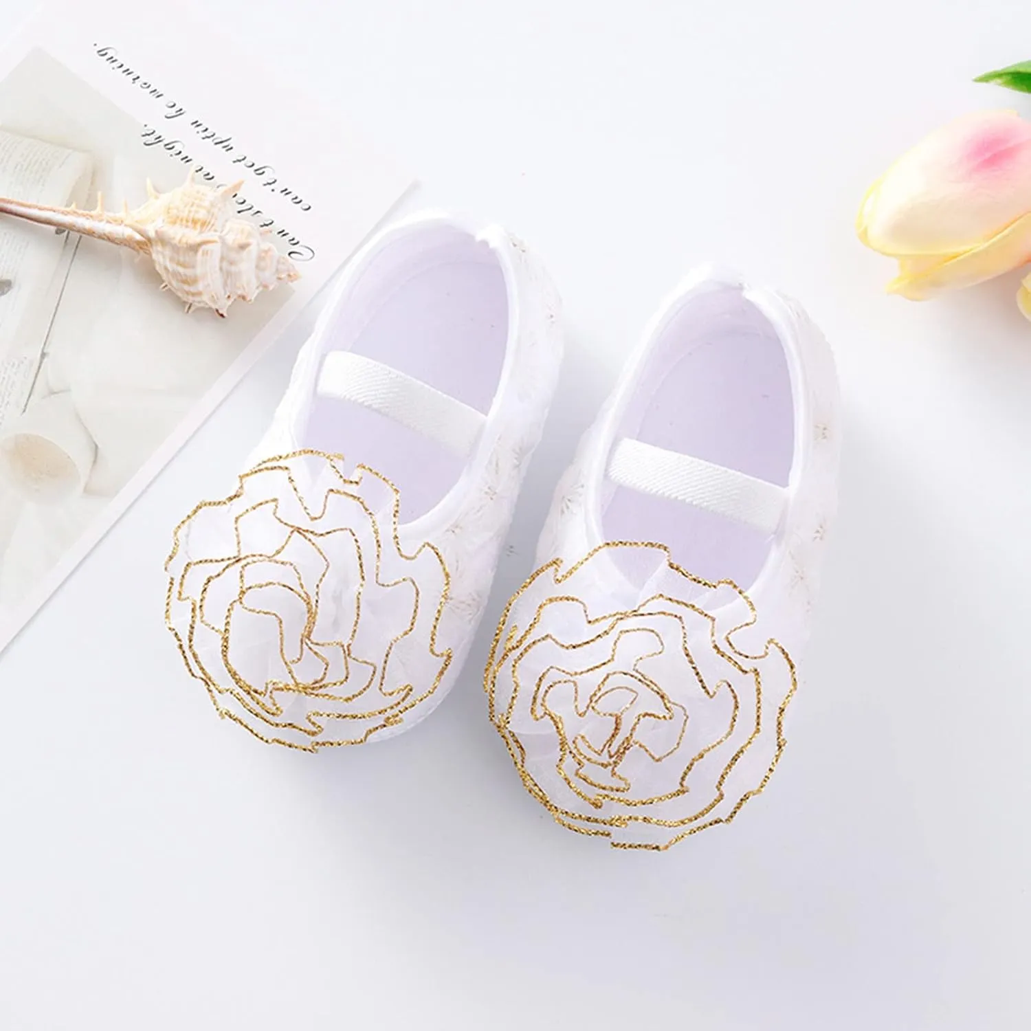 Baby Shoes Girl 12-18 Months Walking Shoes Shoes Child Cute Flowers Toddler Soft Little Sole Princess Shoes Baby Toddler Walking Shoes