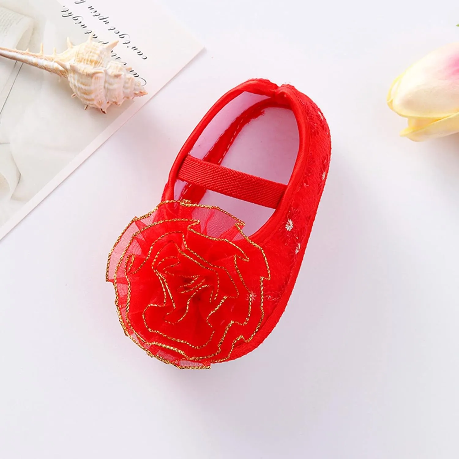 Baby Shoes Girl 12-18 Months Walking Shoes Shoes Child Cute Flowers Toddler Soft Little Sole Princess Shoes Baby Toddler Walking Shoes