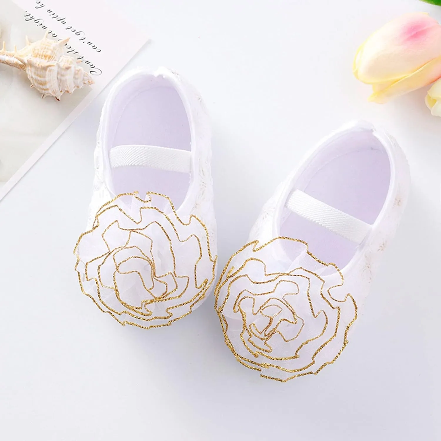Baby Shoes Girl 12-18 Months Walking Shoes Shoes Child Cute Flowers Toddler Soft Little Sole Princess Shoes Baby Toddler Walking Shoes
