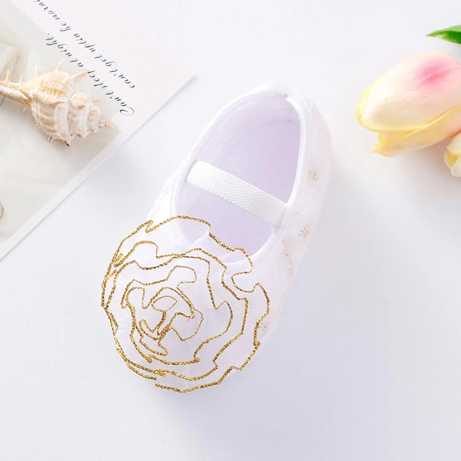 Baby Shoes Girl 12-18 Months Walking Shoes Shoes Child Cute Flowers Toddler Soft Little Sole Princess Shoes Baby Toddler Walking Shoes
