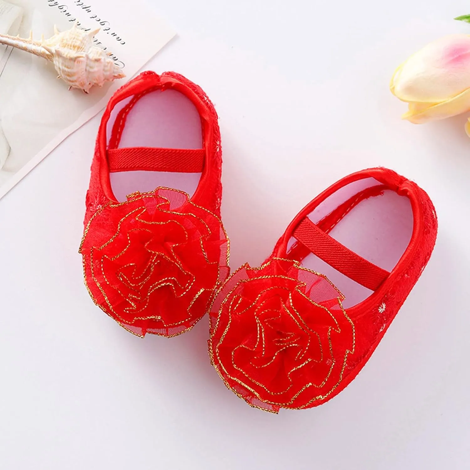 Baby Shoes Girl 12-18 Months Walking Shoes Shoes Child Cute Flowers Toddler Soft Little Sole Princess Shoes Baby Toddler Walking Shoes