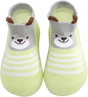 Baby Shoes Toddler Cartoon Duck Bear Non-Slip Walking Shoes Newborn Soft Rubber Sole Slippers for Boys Girls