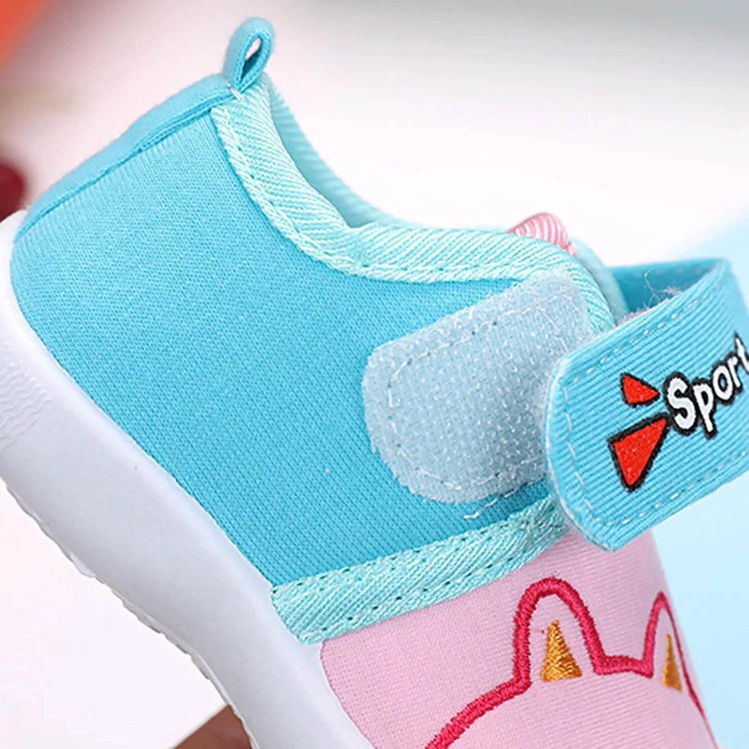 Baby Sneakers Newborn Cartoon Soft Anti-Slip Sole Sport Shoes First Walking Breathable Athletic Running Shoes