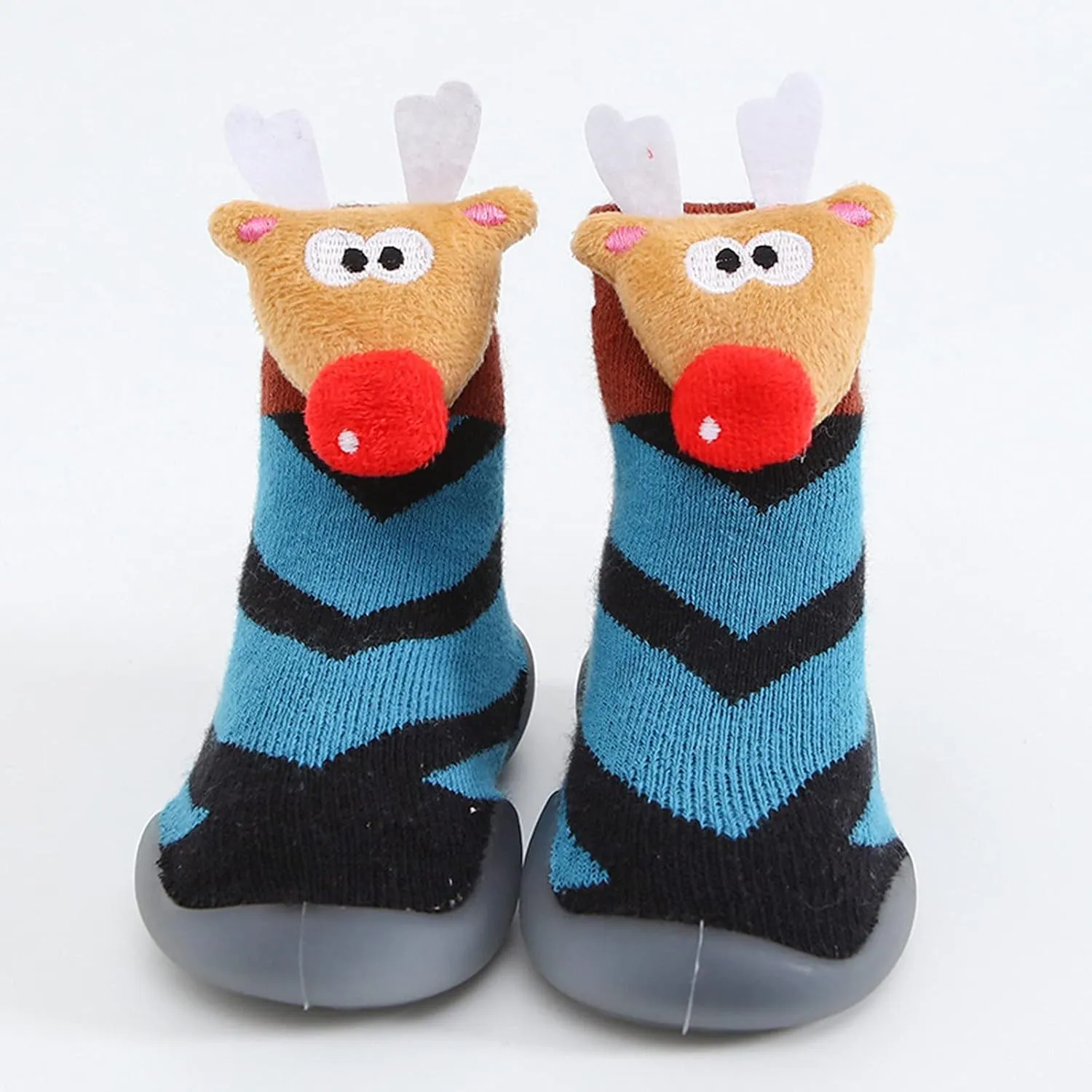 Baby Sock Shoes Baby Walking Shoes Infant Non-Slip Breathable Slippers with Soft Rubber Sole Girls Slip On Sneakers