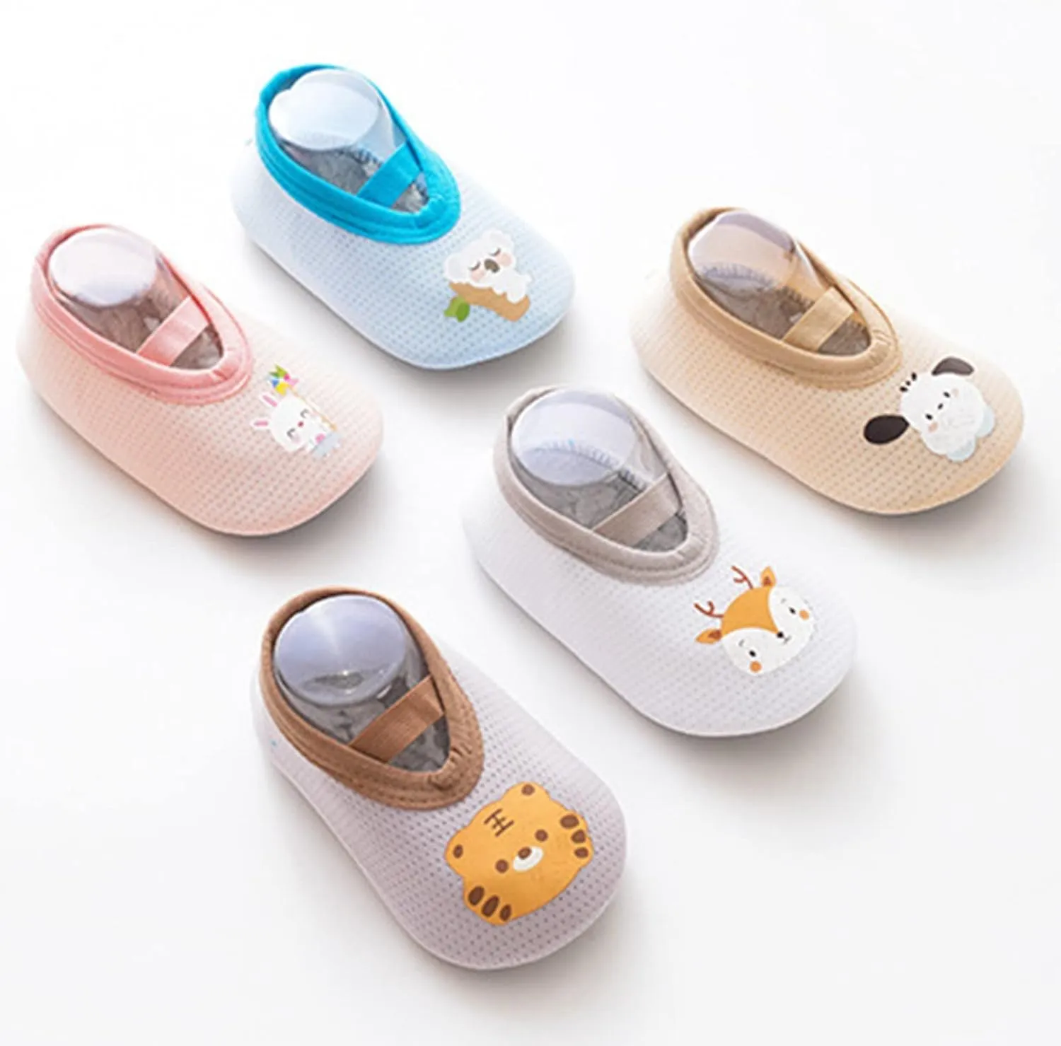 Baby Sock Shoes Boys Girls Summer Reticular Ventilation Soft Sole Sneakers with Walking Shoes for Babies 6to12 Months