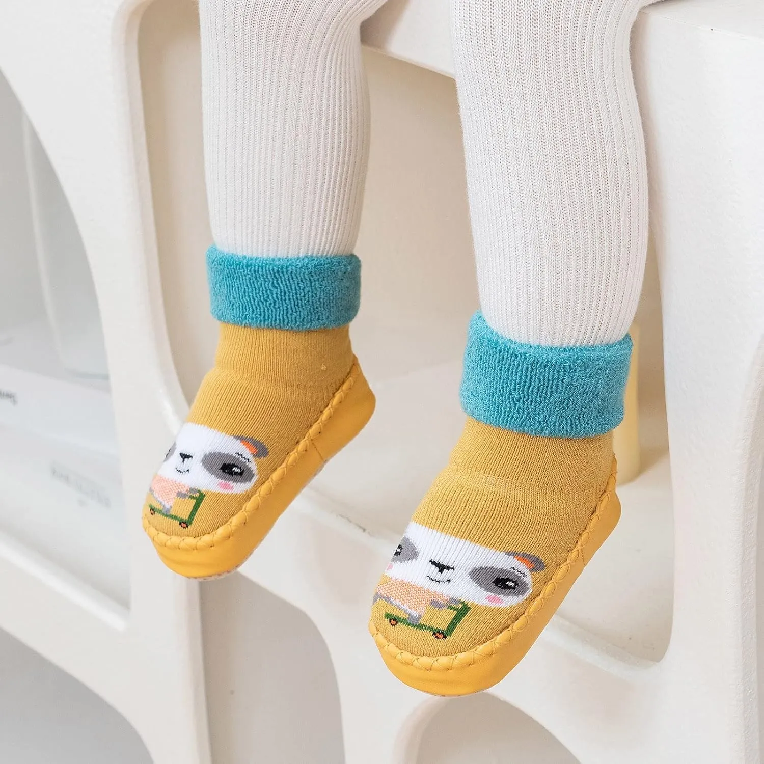 Baby Sock Shoes Children Toddler Autumn Winter Boys Girls Floor Sports Shoes Socks Shoes Flat White Shoes B