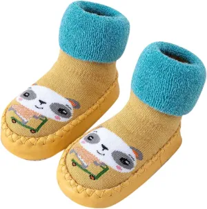Baby Sock Shoes Children Toddler Autumn Winter Boys Girls Floor Sports Shoes Socks Shoes Flat White Shoes B