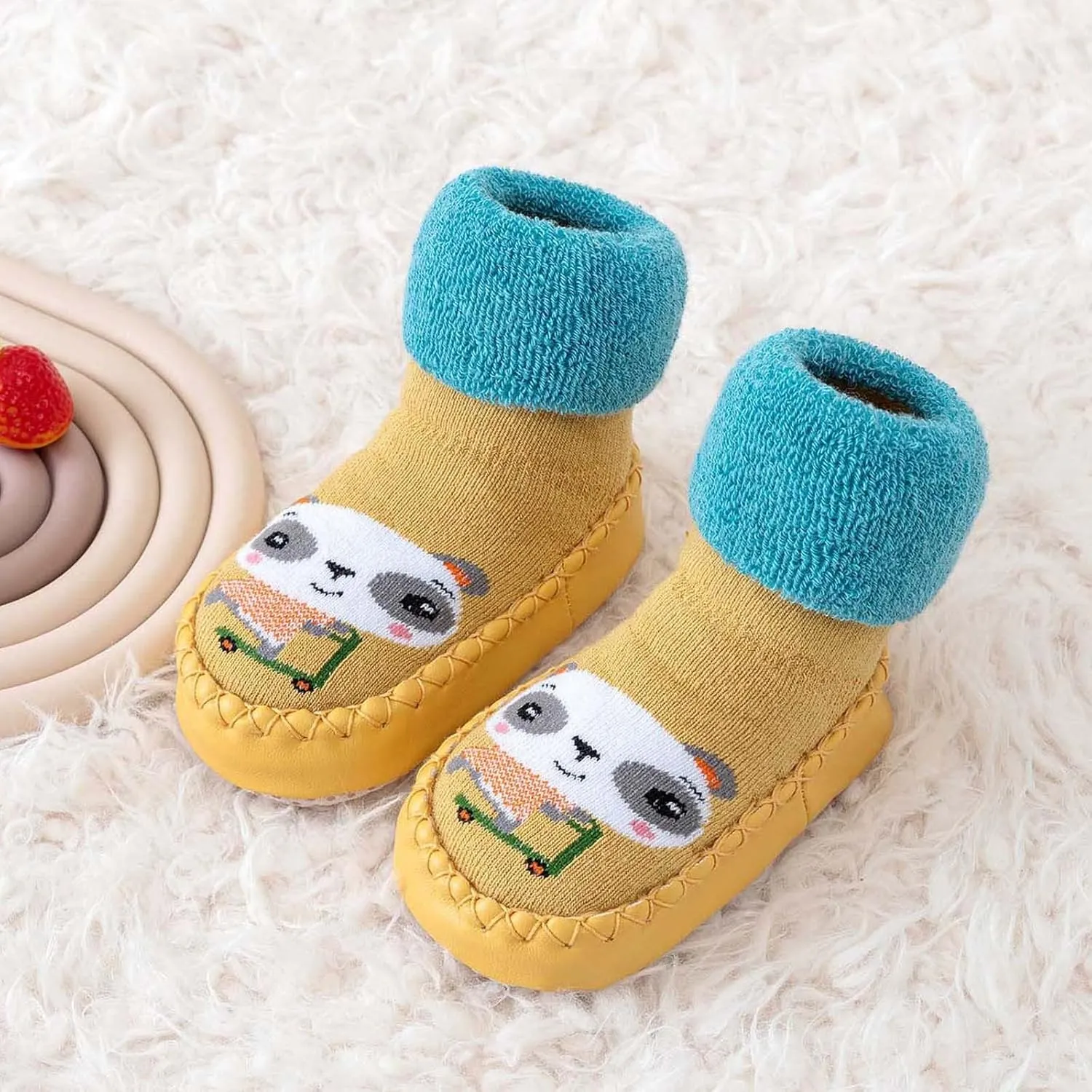 Baby Sock Shoes Children Toddler Autumn Winter Boys Girls Floor Sports Shoes Socks Shoes Flat White Shoes B