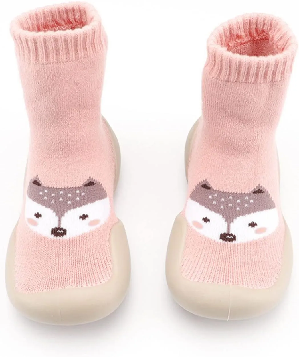Baby Sock Shoes,Toddler Infant First Walkers Elastic Cartoon Soft Casual Socks Shoes Indoor Baby Shoes
