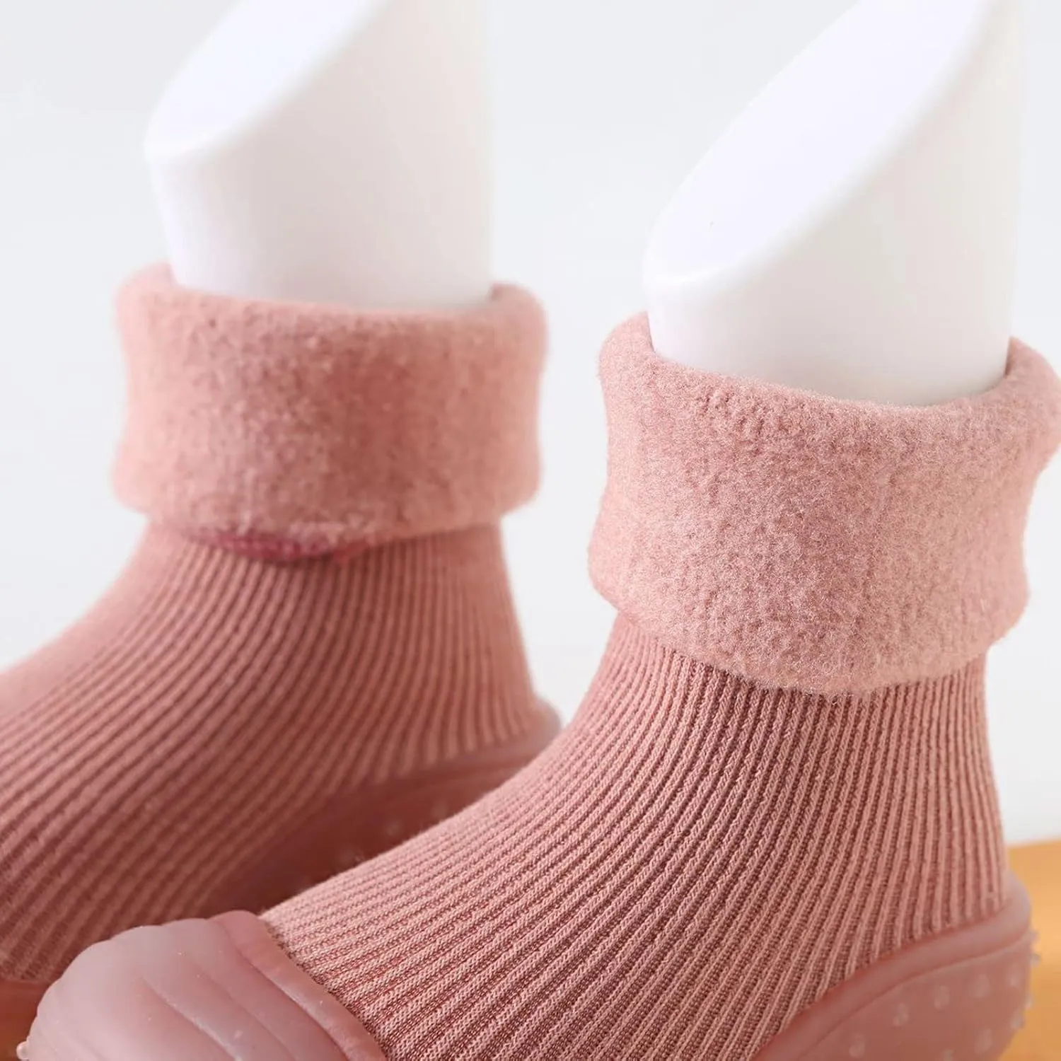 Baby Socks Shoes Soft Soles Spring And Winter Walking Early Education Baby Snow Shoes Socks Solid Toddler Girl Slippers