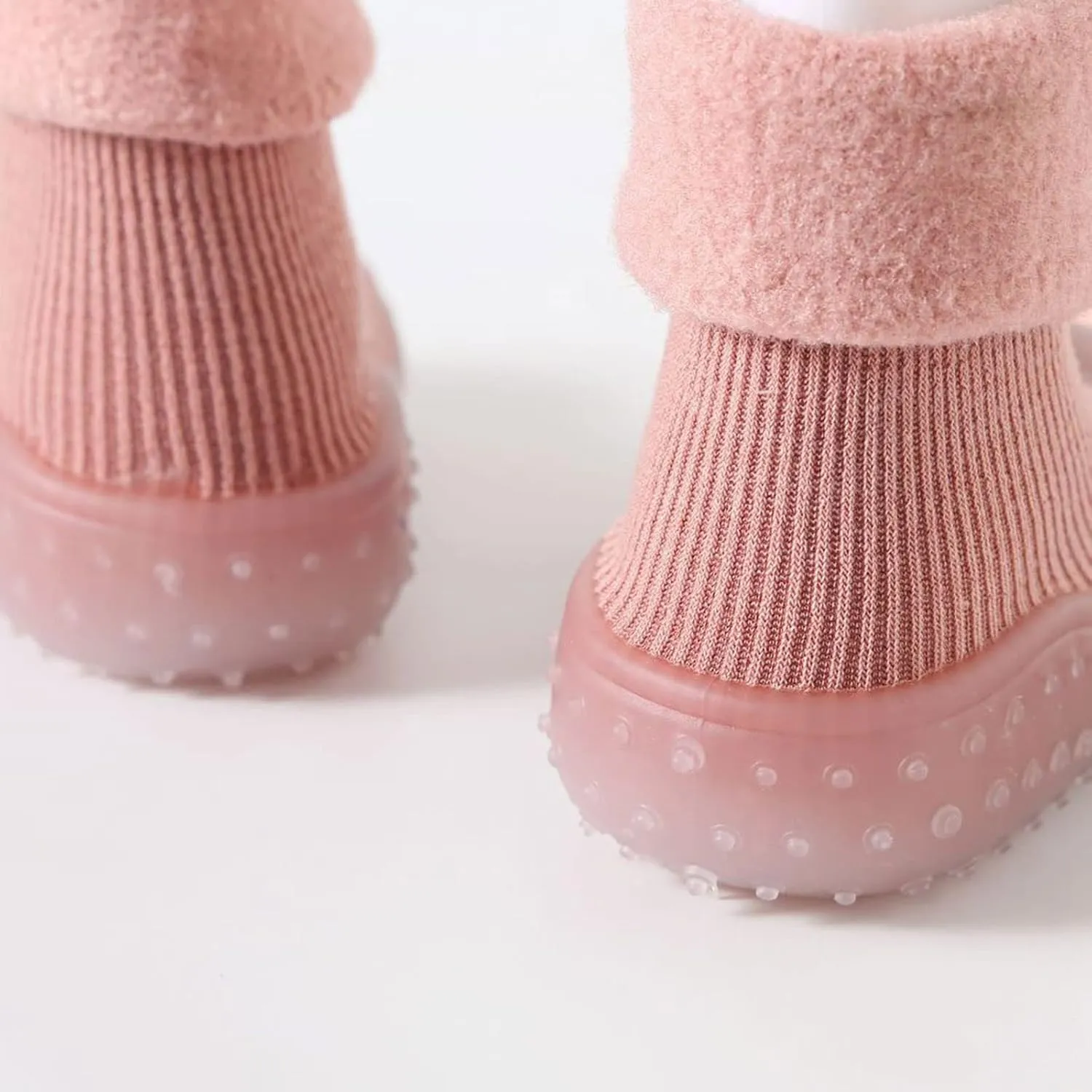 Baby Socks Shoes Soft Soles Spring And Winter Walking Early Education Baby Snow Shoes Socks Solid Toddler Girl Slippers