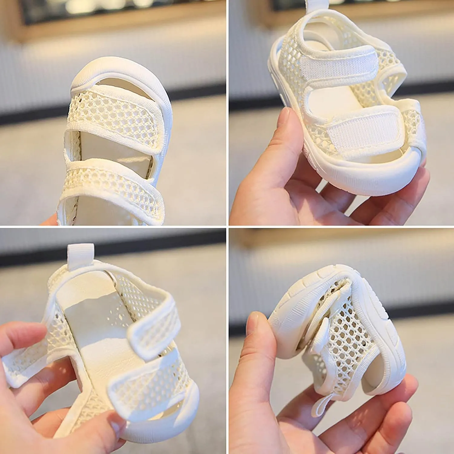 Baby Toddler Infant Unisex Outdoor Beach Anti-Slip Mesh Sandals Rubber Soft Sole Newborn First alker Shoes