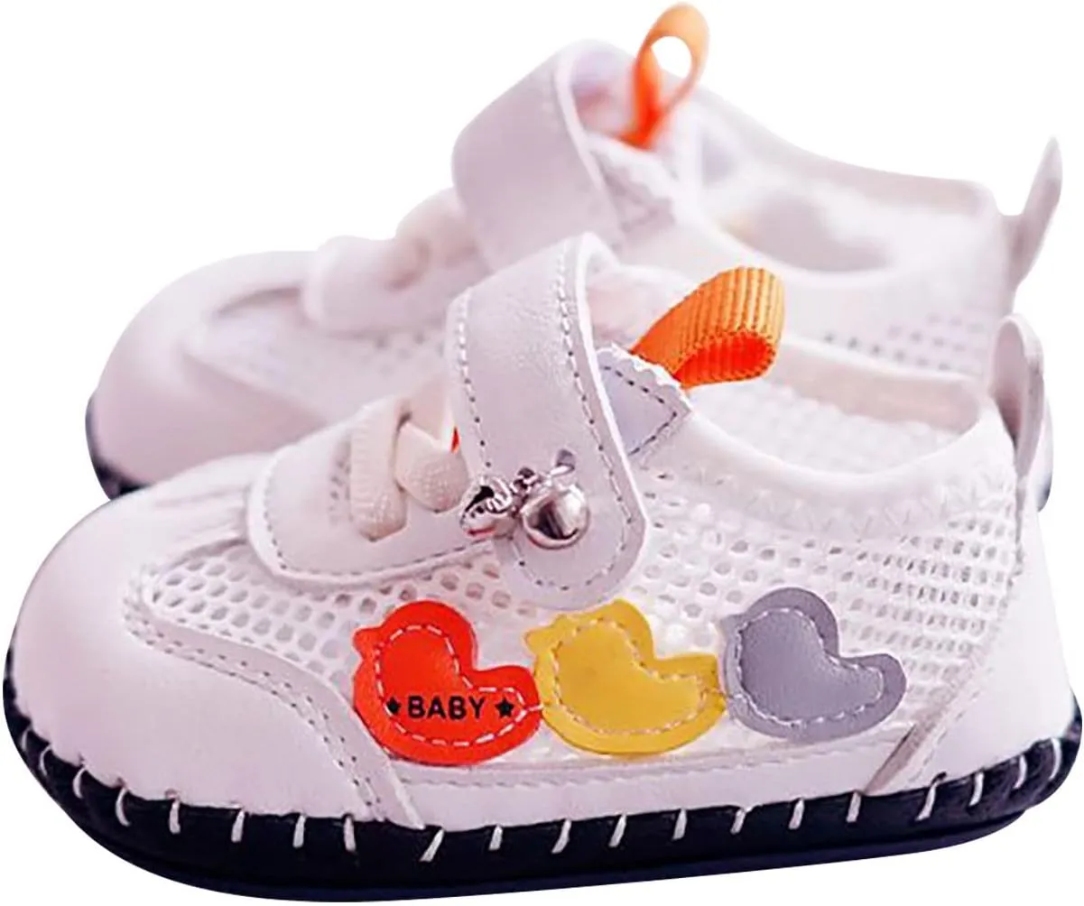 Baby Toddler Sandals Infant Girls Boys Shoes Mesh Outdoor First Walkers Soft Sole Flat Shoes Summer (Beige, 4 Infant)