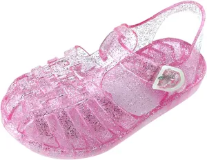 Baby Toddler Slip On Shoes Kids Boys Girls Cute Sandals Fruit Jelly Hollow Out Non-slip Soft Sole Beach Sandal Shoe L-461 Pink 12
