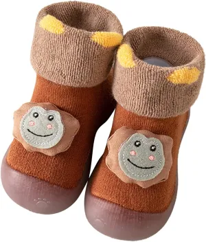 Baby Toddler Slippers Socks Soft Sole Infant Girls Slippers Socks First Walker Breathable Indoor Floor Shoes Socks