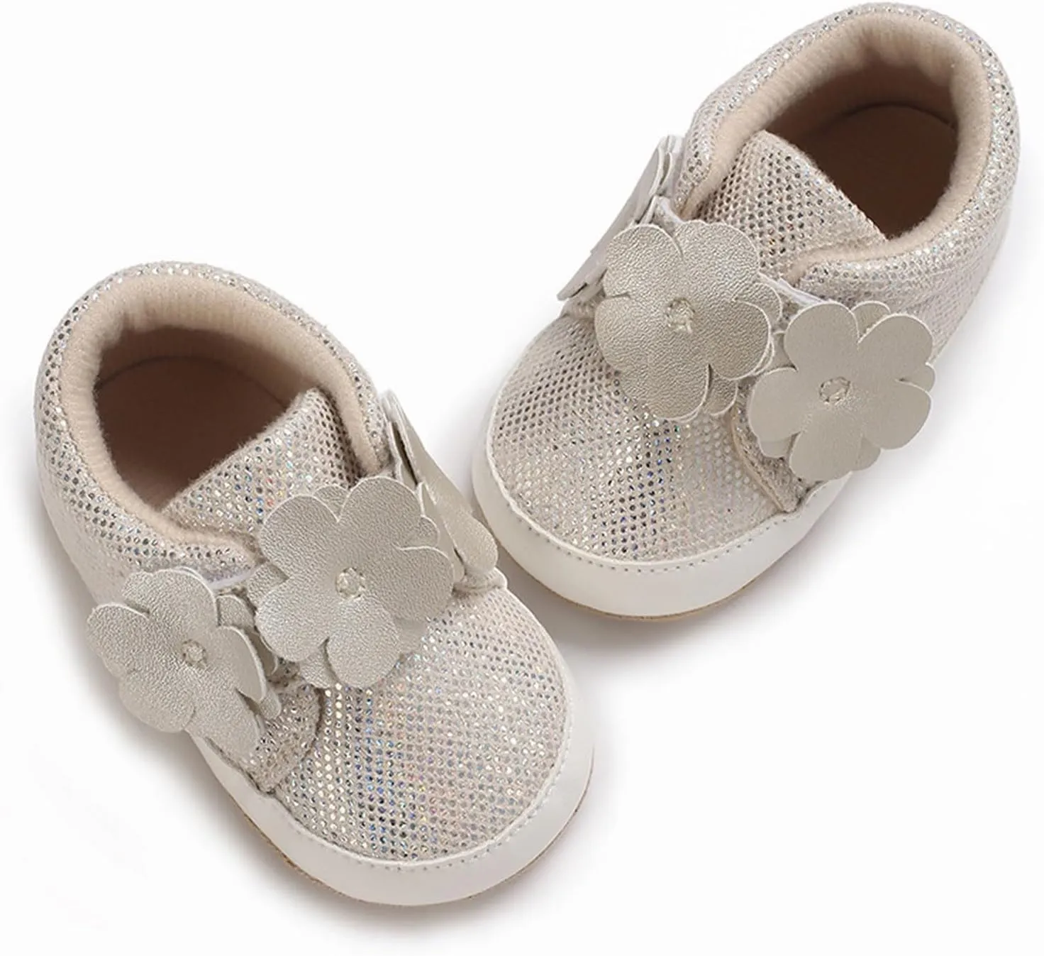 Baby Walking Shoes Baby Boys Girls High Top Sneakers Soft Soles Anti Slip Infant Ankle Shoes Prewalker Crib Shoes
