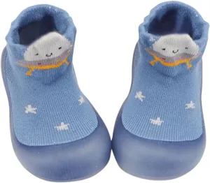 Baby Walking Sock Shoes Infant Non-Slip Breathable Slippers With Soft Rubber Sole Baby Rubber Sole Foot Rubber Sock