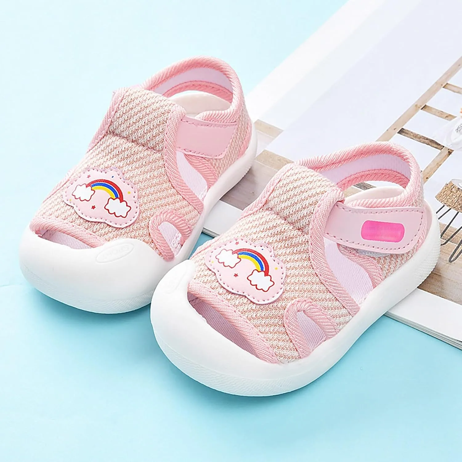 Baby Walking Summer Shoes Anti Kick Breathable Wear Infant Sandals Premium Soft Anti-Slip Rubber Sole Infant Indoor Shoe