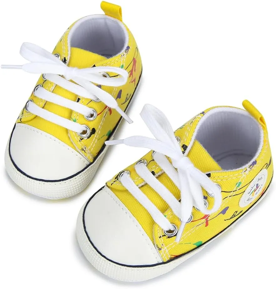 BEIDI Baby Girl Boy Shoes 0-18 Months,Infant Unique Essentials Gifts,Unisex Newborn Doll Slip-on Soft Sole High-top Frist Walking Sneakers