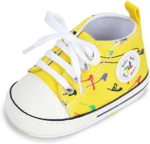 BEIDI Baby Girl Boy Shoes 0-18 Months,Infant Unique Essentials Gifts,Unisex Newborn Doll Slip-on Soft Sole High-top Frist Walking Sneakers