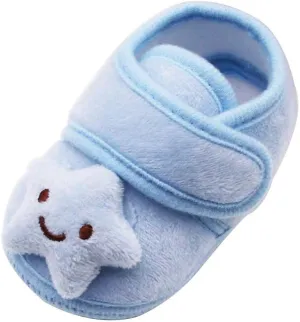 Boots Girls Cloud Shoes Boots Winter Warm Plush Baby Girls Soft Sole Infant Stars Baby Boys Shoes Size 13