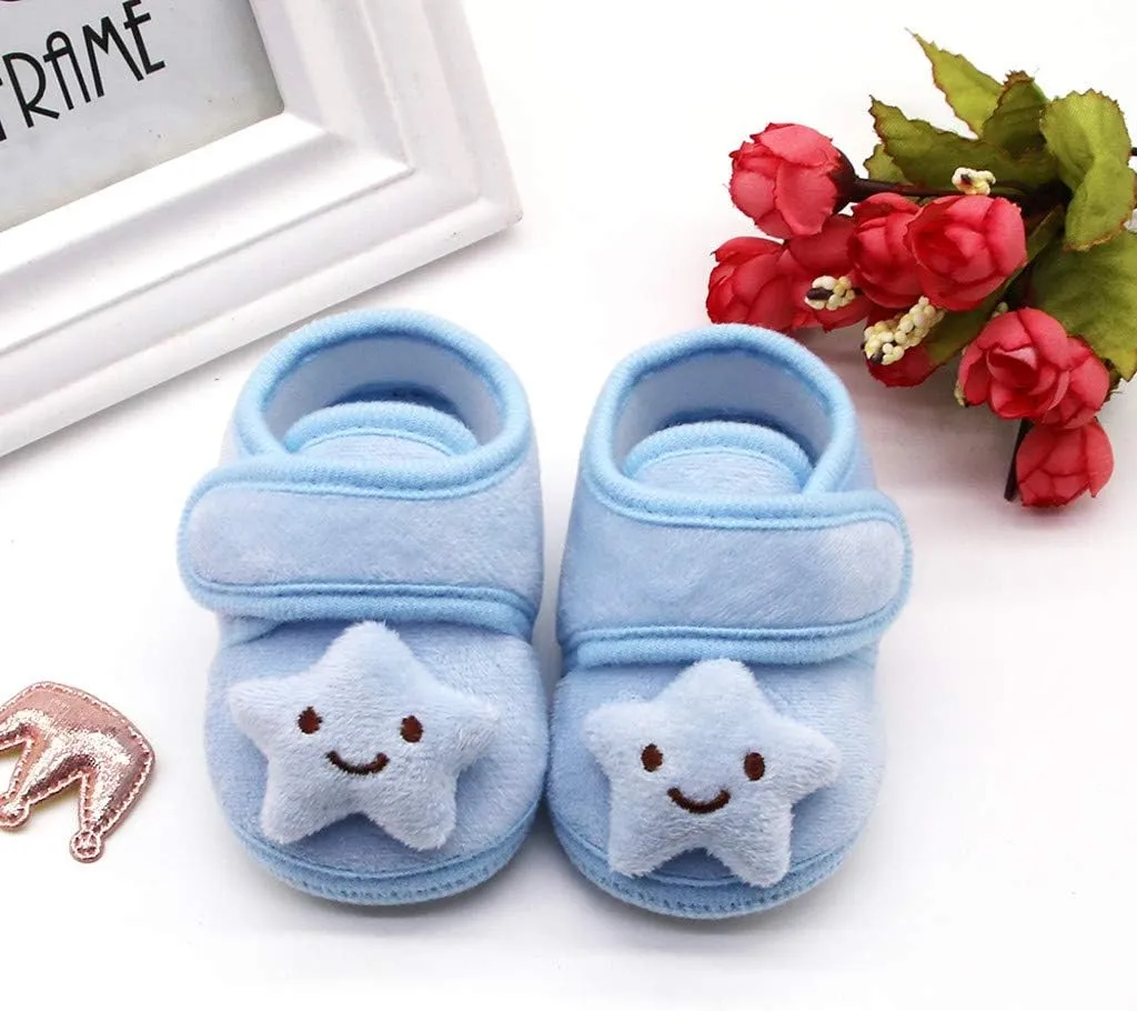 Boots Girls Cloud Shoes Boots Winter Warm Plush Baby Girls Soft Sole Infant Stars Baby Boys Shoes Size 13