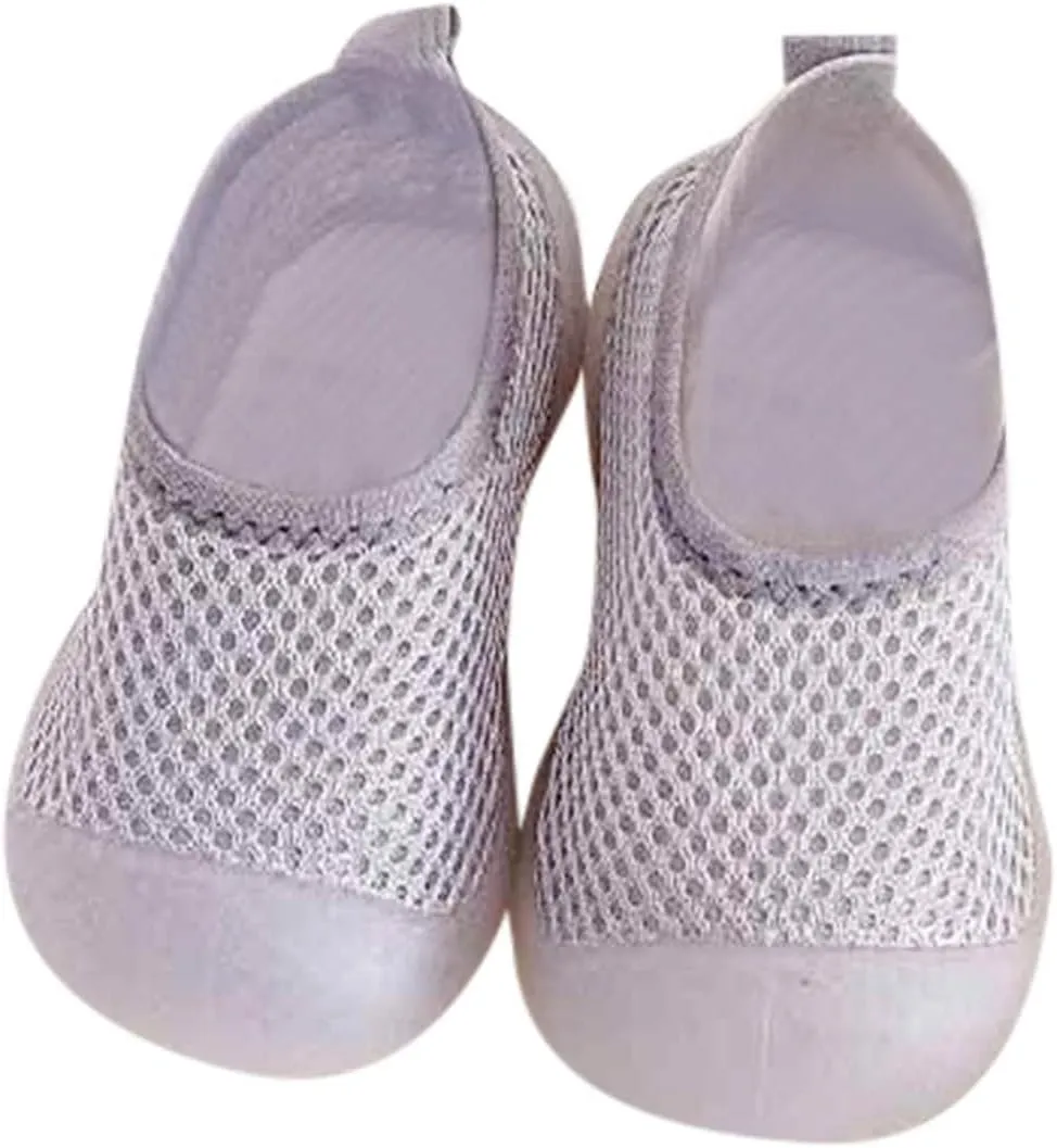 Boys Girls Low Heel Shoes Toddler Kids Infant Newborn Baby Boys Girls Summer Shoes Solid Soft Soles (Grey, 20 Infant)