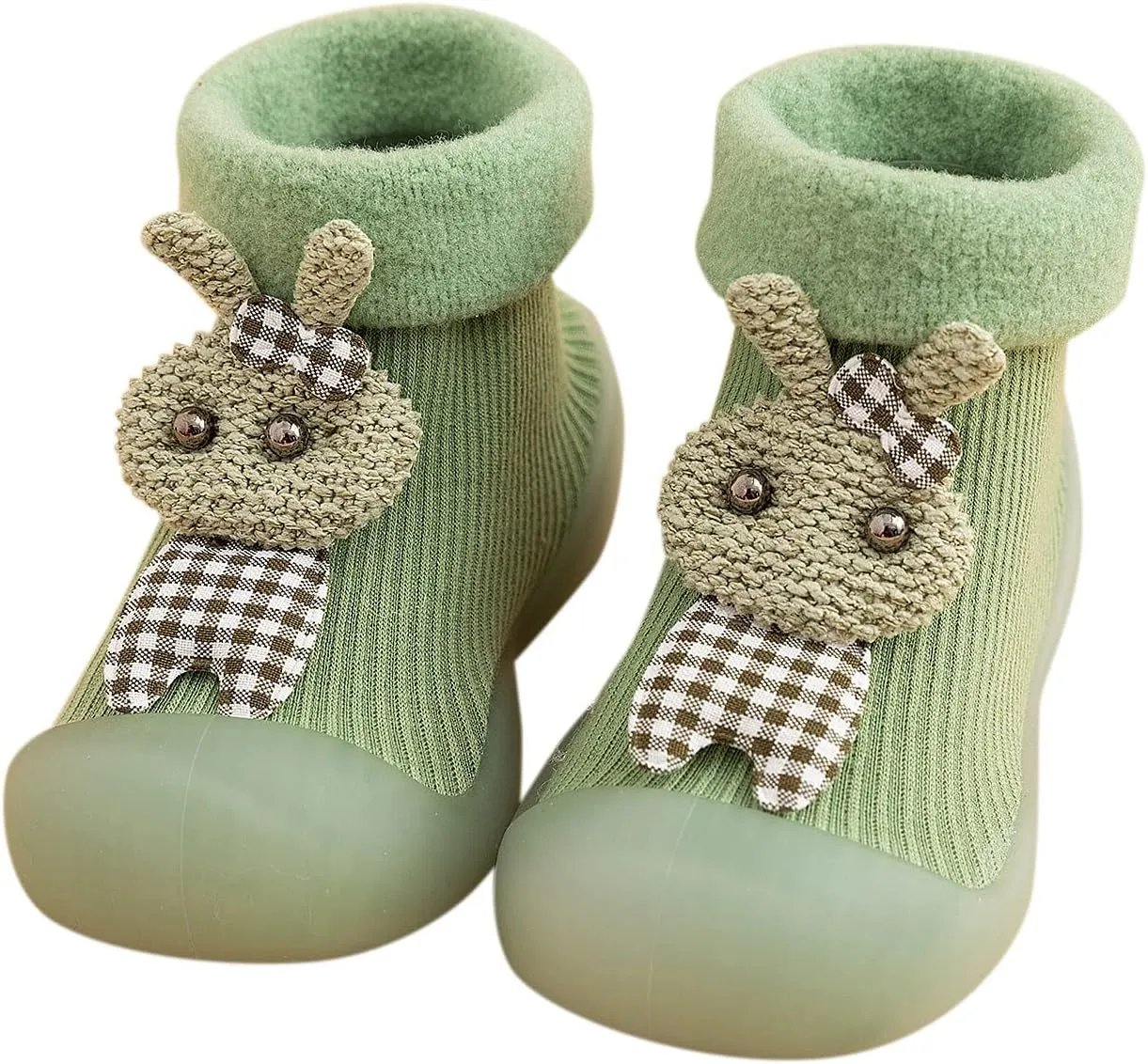 Boys Slip on Shoe Kids Toddler Baby Boys Girls Solid Warm Knit Soft Sole Rubber Shoes Socks Slipper Stocking Infant Wrestling Shoes