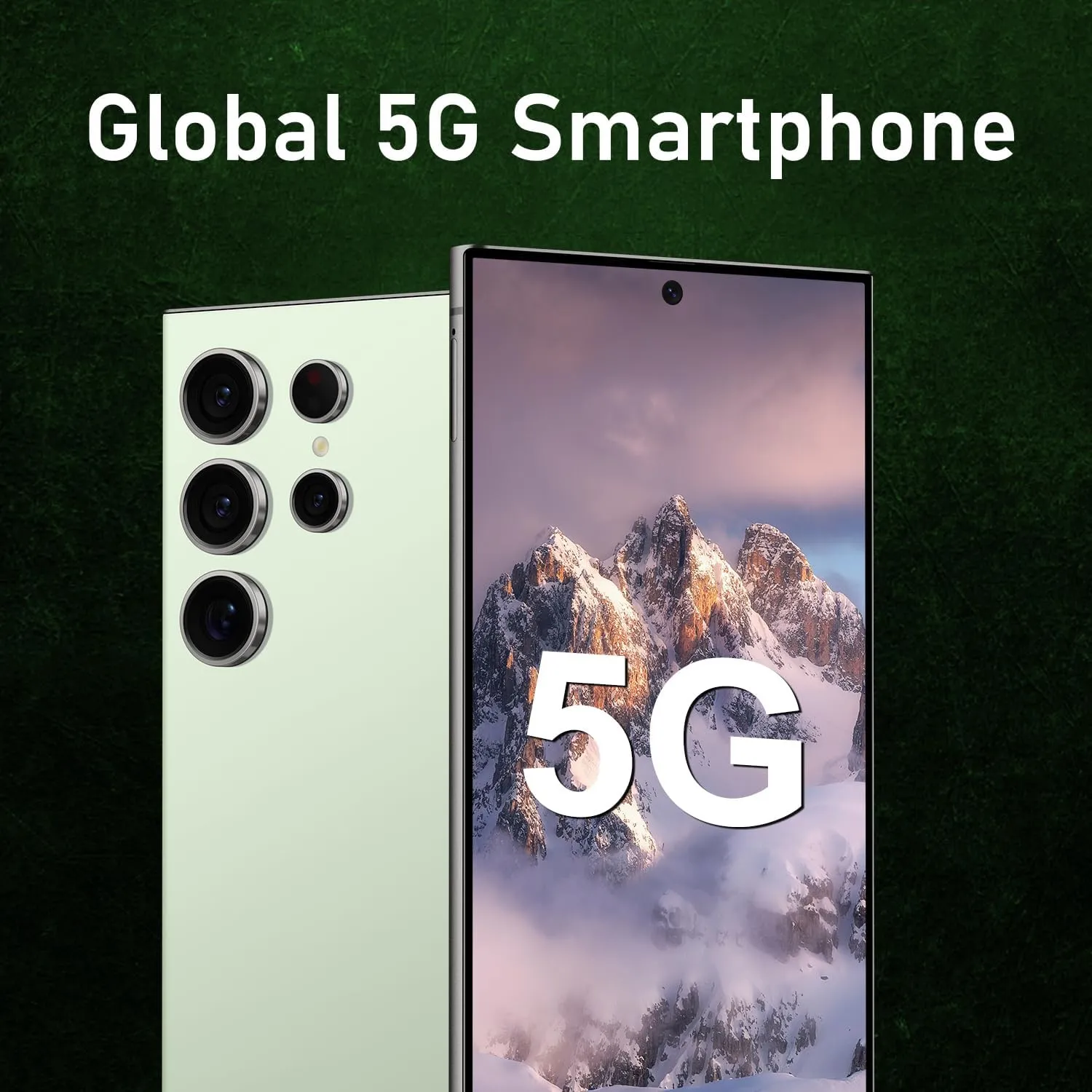 C24 Ultra Unlocked Cell Phones Smartphone Android 13 Phones 8 256GB/6.8" HD Screen/Dual SIM/108MP 48MP Camera/6800 mAh/Built-in Pen (Light Cyan)
