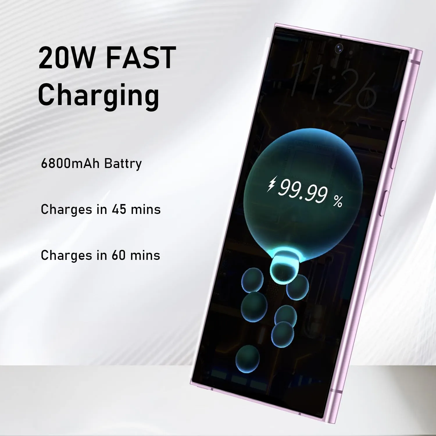 C24 Ultra Unlocked Cell Phones Smartphone Android 13 Phones 8 256GB/6.8" HD Screen/Dual SIM/108MP 48MP Camera/6800 mAh/Built-in Pen (Pink)