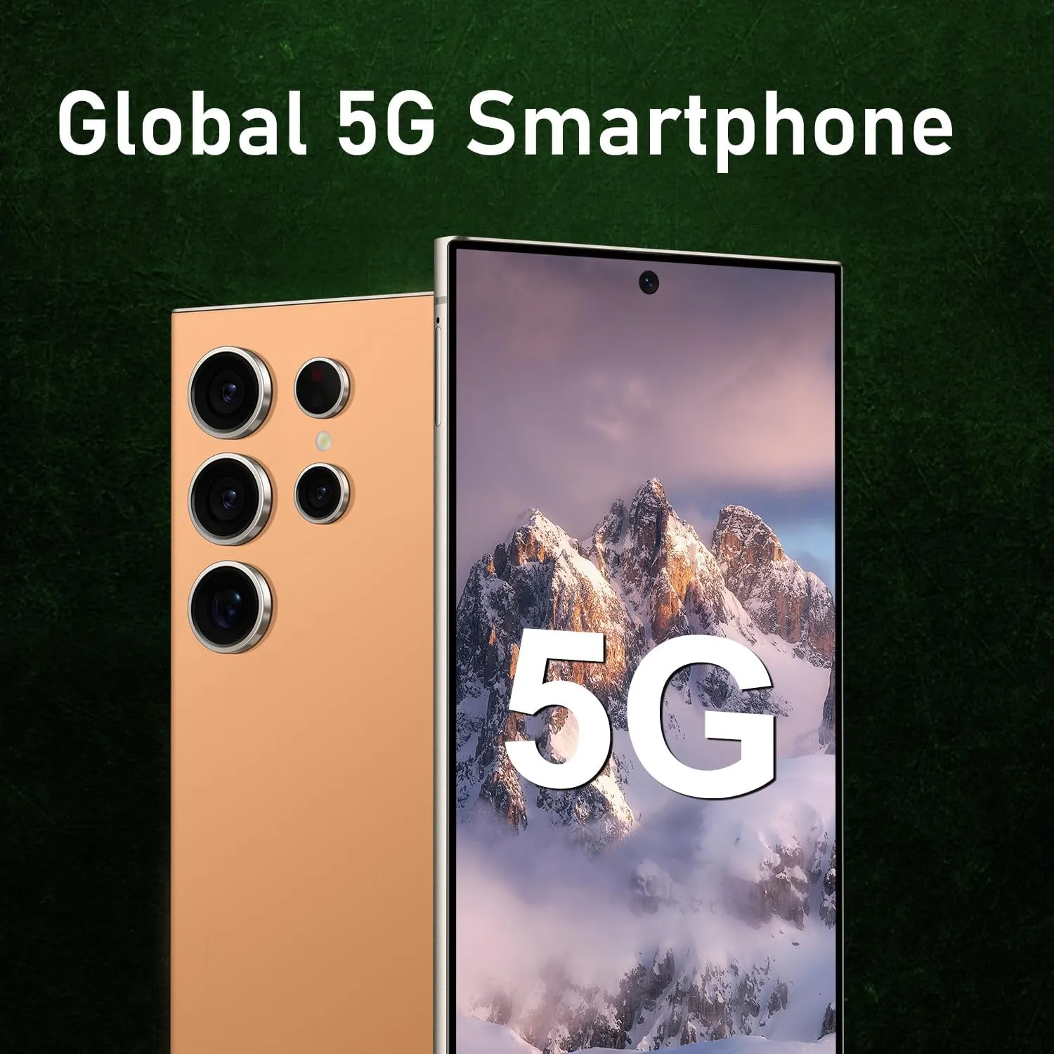 C24 Ultra Unlocked Cell Phones Smartphone Android 13 Phones 8 256GB/6.8" HD Screen/Dual SIM/108MP 48MP Camera/6800 mAh/Built-in Pen (Sunset Oranges)