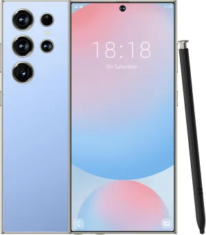C24 Ultra Unlocked Phone,8GB 256GB Ultra Memory Cell Phone,Android 14.0 Smartphone,6800 mAh Battey,6.82-inch HD Screen,Dual SIM, Dual Standby,108MP Camera,5G Phone-Blue