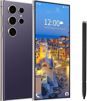 C24 Ultra Unlocked Phones, 8GB 256GB Cell Phones, 6.8" Full Netcom Unlocked Android 14 Phone, Octa-Core CPU/6800mAHh Battery/GPS/Face ID/Dual SIM 5G Smartphone (Purple)