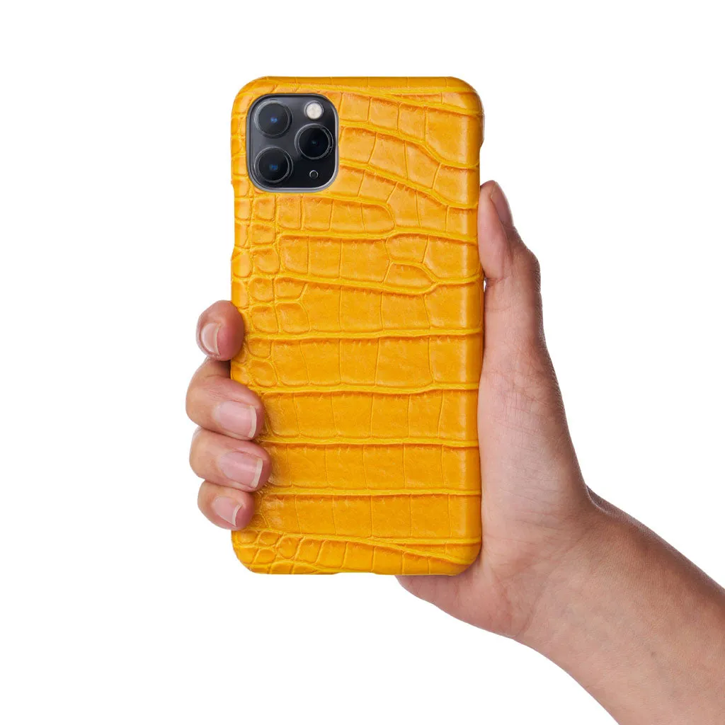 Canary Faux Crocodile iPhone Case
