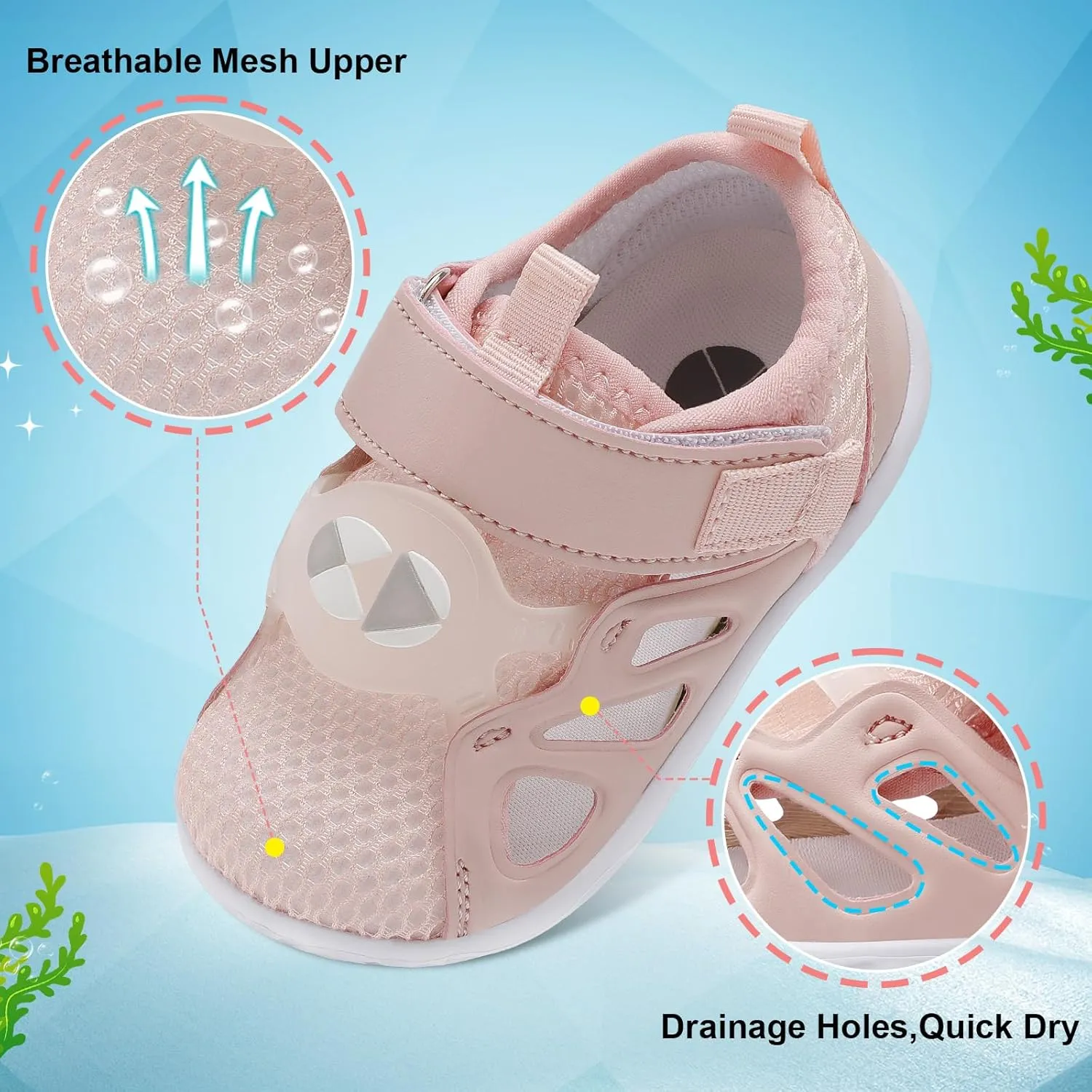 Centipede Demon Toddler Lightweight Sandals for Boys Girls Kids Babies Summer Walking Shoes Soft Breathable Sneakers Outdoor Water shoes