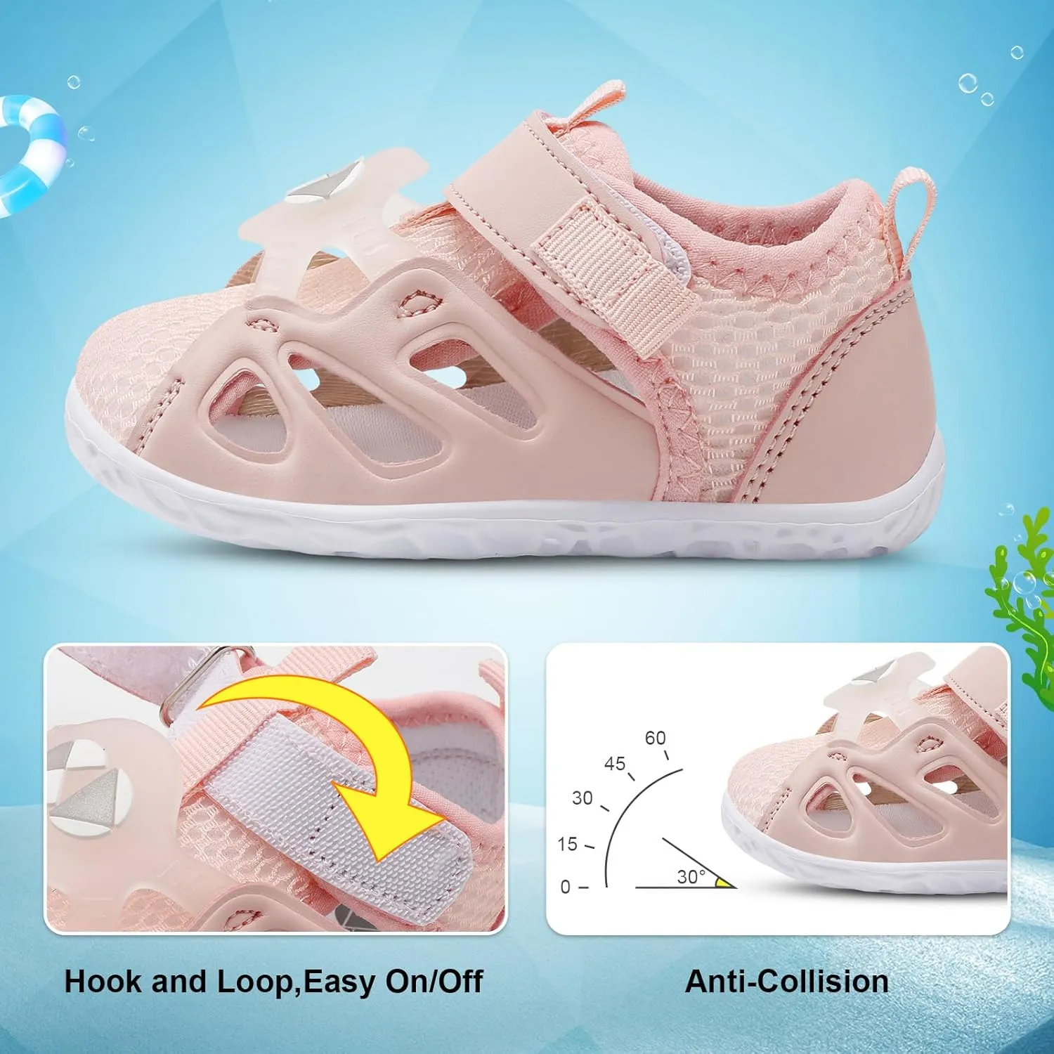 Centipede Demon Toddler Lightweight Sandals for Boys Girls Kids Babies Summer Walking Shoes Soft Breathable Sneakers Outdoor Water shoes