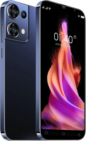 Cheap Mobile Phones, 5.0" IPS Display, Android 9.0, Dual SIM Dual Camera, Quad Core, 16GB ROMExpandable up to 128GB, Support WiFi/Bluetooth/FM, Face Unlocked Phones (Reno9pro-Black)