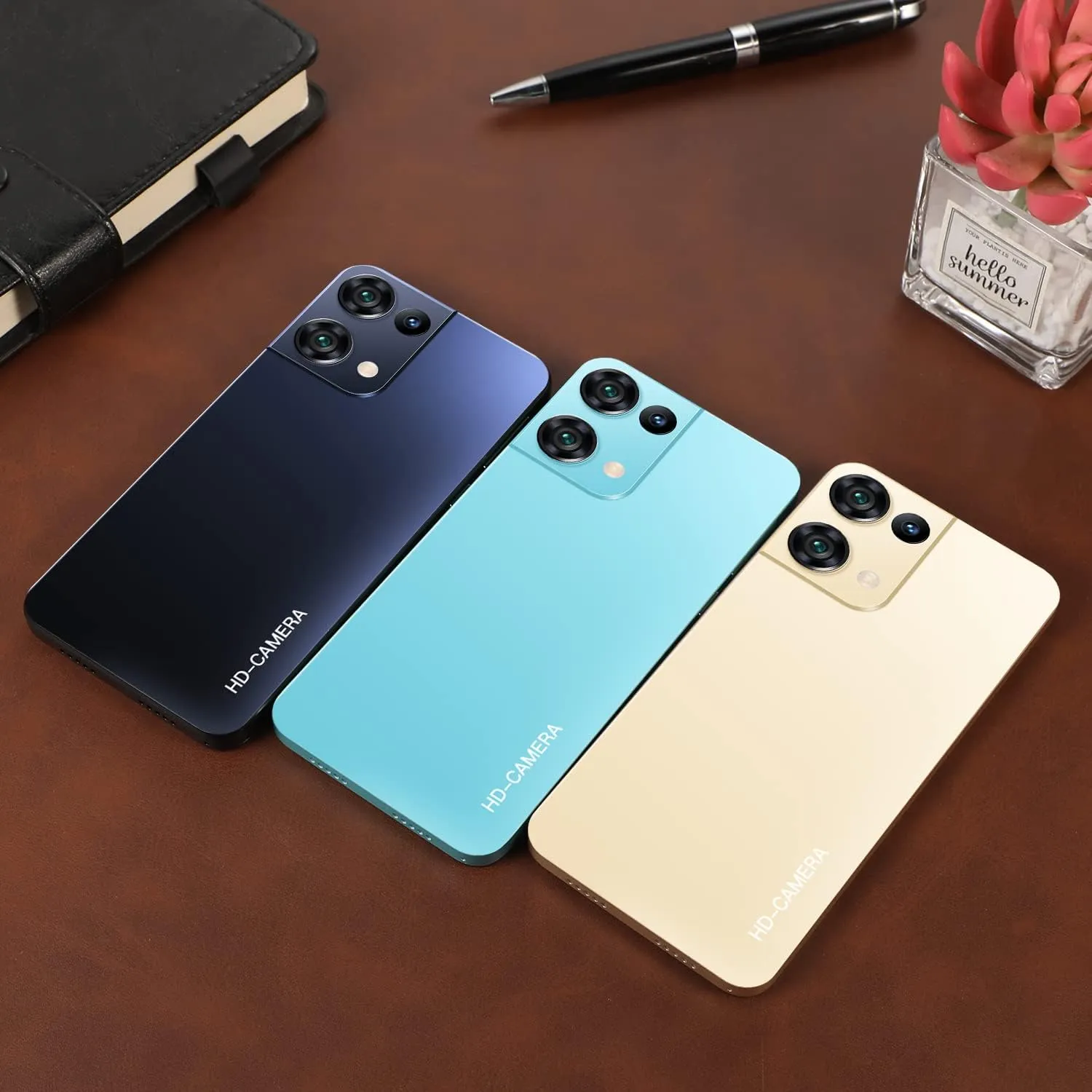 Cheap Mobile Phones, 5.0" IPS Display, Android 9.0, Dual SIM Dual Camera, Quad Core, 16GB ROMExpandable up to 128GB, Support WiFi/Bluetooth/FM, Face Unlocked Phones (Reno9pro-Blue)